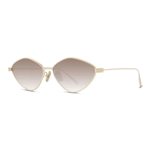 GIVENCHY Metal Irregular Shape Sunglasses Women's Gold