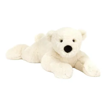 JELLYCAT Perry Polar Bear Lying Stuffed Animal
