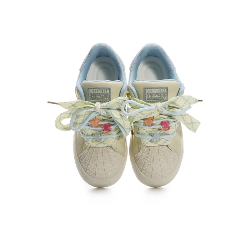 Lovely You Low-Top Skateboard Shoes Women's Yellow-2