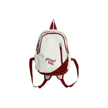 Cwatcun Canvas Backpack Regular Unisex Black/Pink/Red/White/Gray/Blue/Gray/White