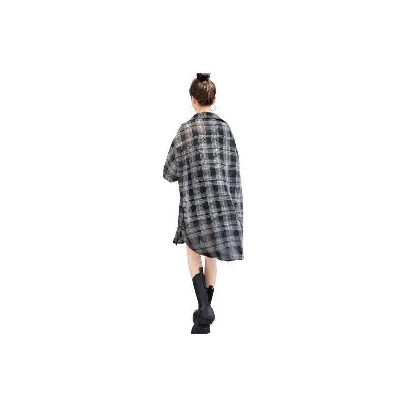 Cypress House Shirt Women's Black With White Plaid-0