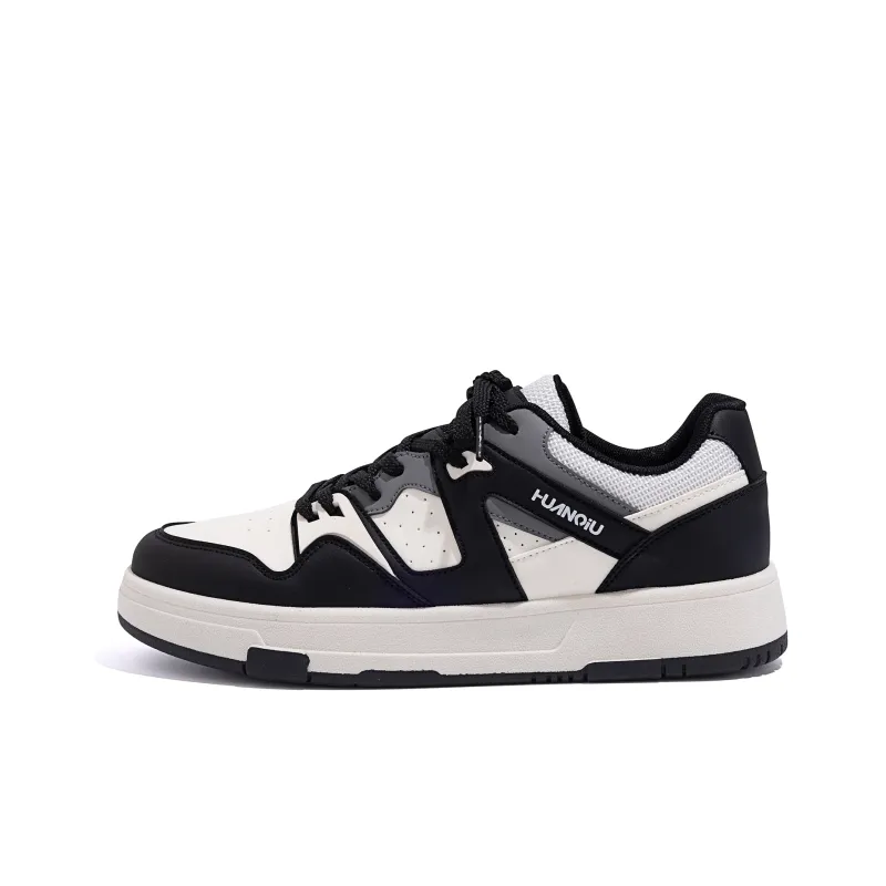 HUANQIU Small White Shoes Balance Height Increasing Low-Top Skateboard Shoes Unisex-0