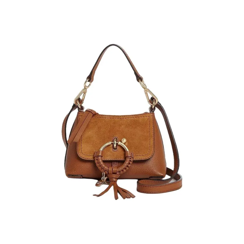 See By Chloe Leather Shoulder Bag, Crossbody Bag Women's Caramel-3