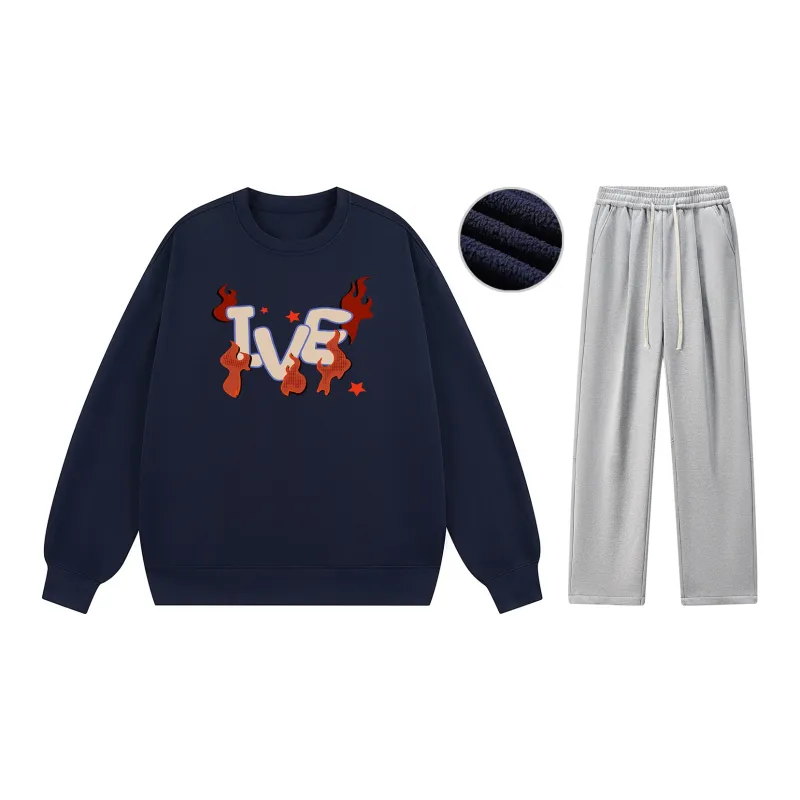 IVEIII Sweatshirt Sets Unisex-29