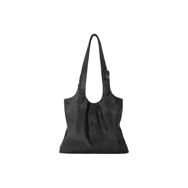 NAUTICA Nylon Shoulder Bag Small Size Unisex Royal Blue/Black/Brown-9