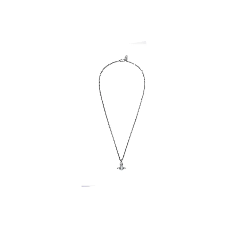 Vivienne Westwood Pearl-logo Pendant Necklace-2