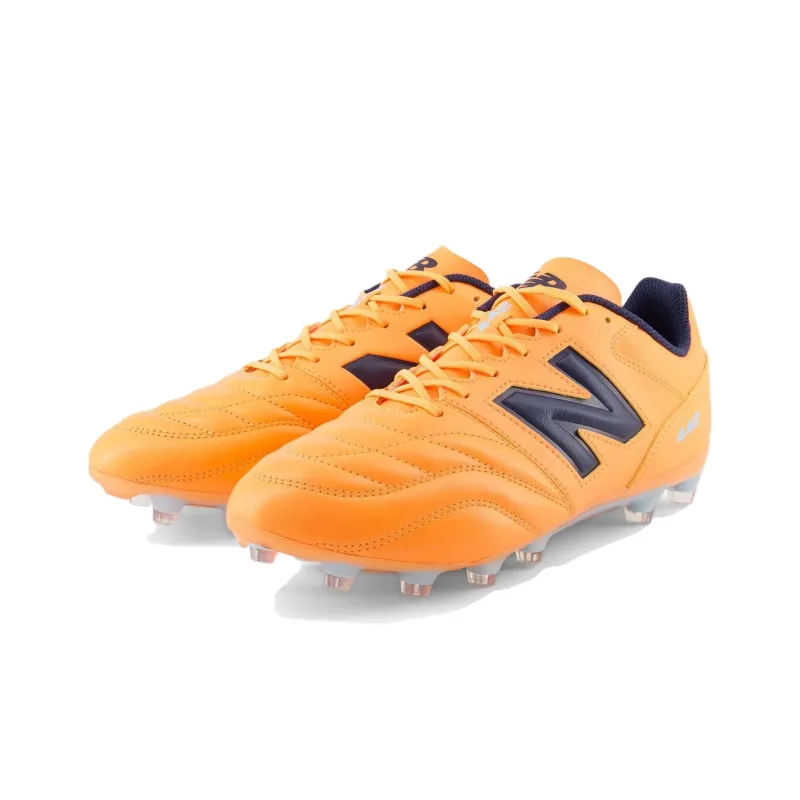 New Balance 442 V2 HG Rubber Short Studs Artificial Ground Slip Resistant Soccer Shoes Unisex Yellow-2