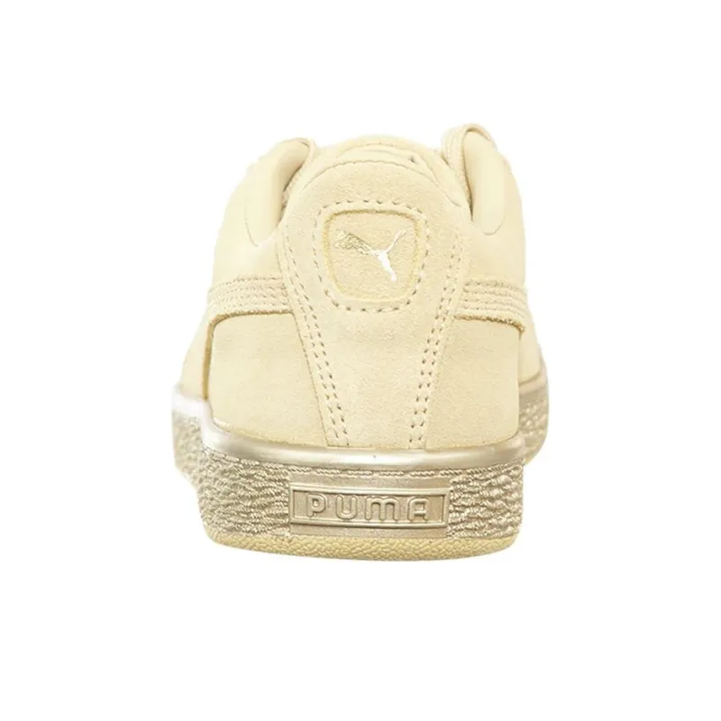 PUMA Suede Classic Cushioning Low Top Skateboard Shoes Unisex Yellow-3