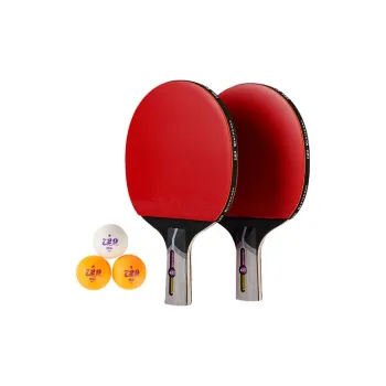 729 Ping Pong Paddles Unisex Rubber Sponge Extreme Wood Black Red Penhold Grip