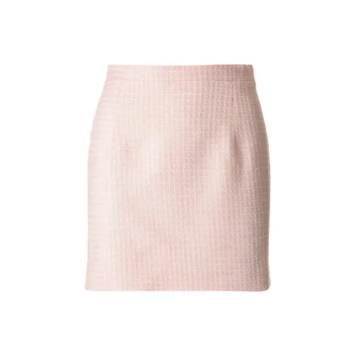 Alessandra Rich Sequin Checked Tweed Mini Skirt