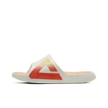 PEAK Tai Ji1.0 Slide Slippers Men's White Orange