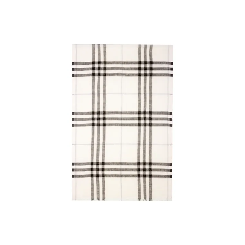 Burberry Checked Wool Scarf-0