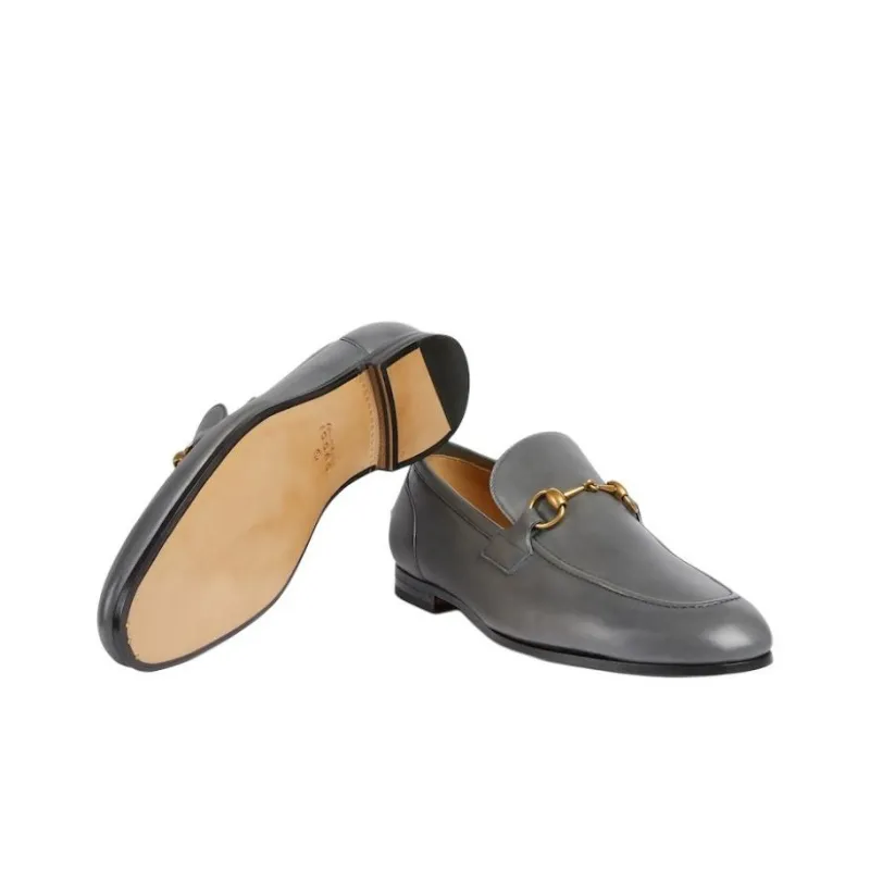 GUCCI Jordaan Loafer 'Grey'-5