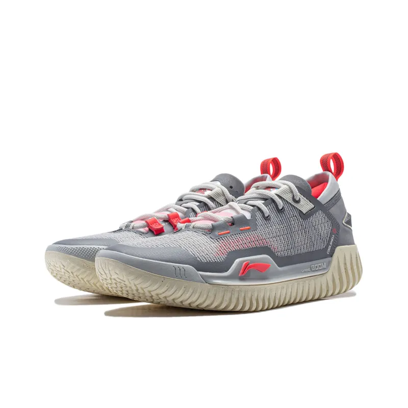 LiNing Anti 5 Low Top LINING BOOM Technology ;COOL SHELL Basketball Shoes Men's Gray-3