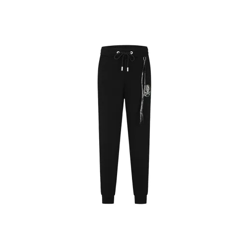 GAGAML Knitted Sweatpants Men Black