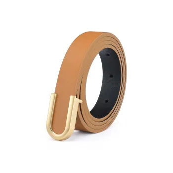 FAIRWHALE Elegance Versatile Slim Waist Plate Buckle Belt Women's Width 1.9CM