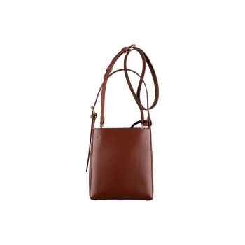 A.P.C Smooth Leather Portable Crossbody Bag, Shoulder Bag Women's Brown