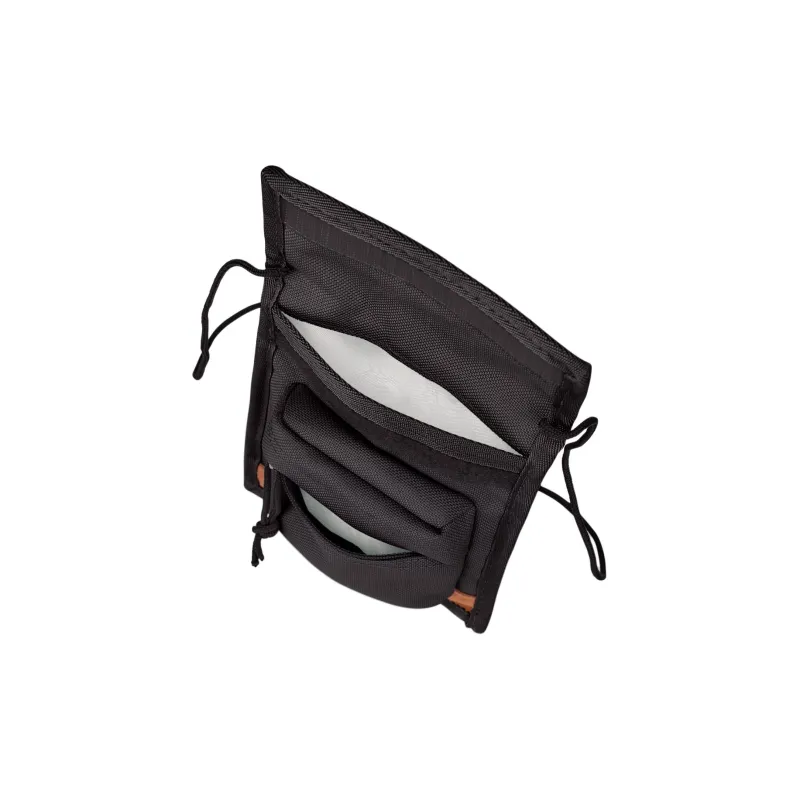 JanSport Suede Messenger Bag Shoulder Bag Crossbody Bag Small Size Men's Black-3