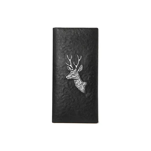 GUCCI Canvas With Leather Wallet Mens Black