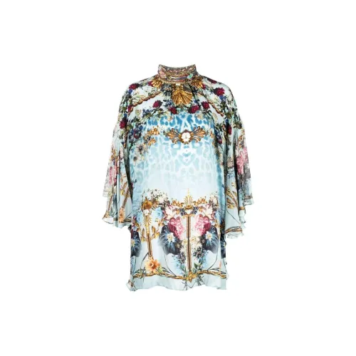 CAMILLA Letters To Leo Ruffled Silk Blouse