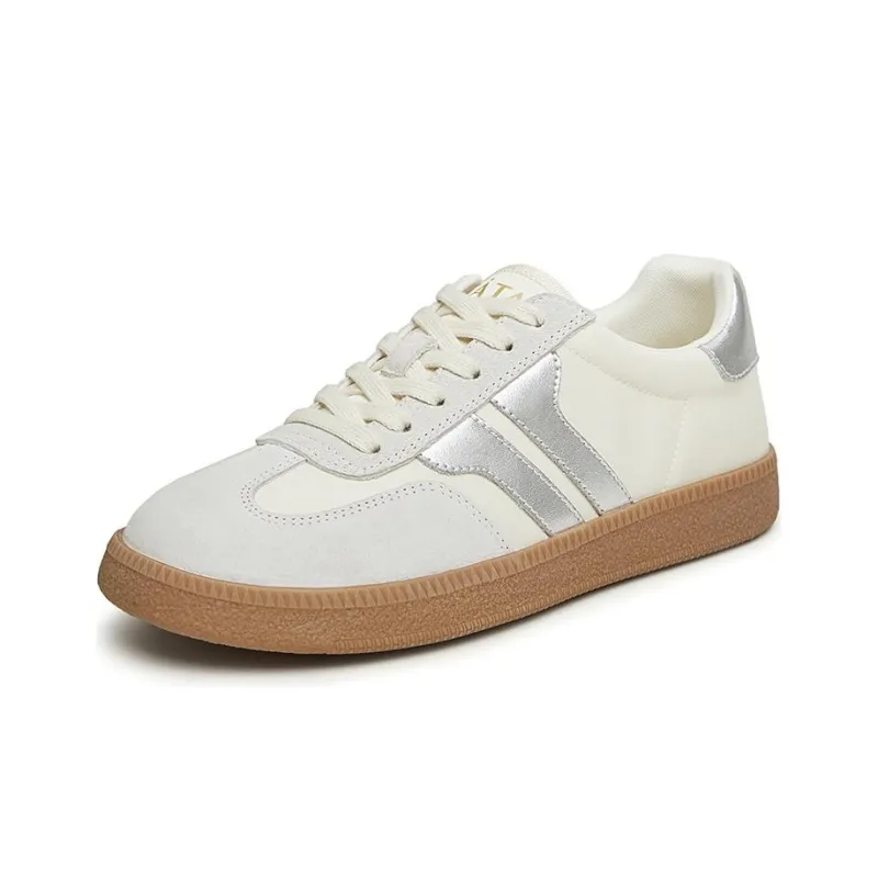 TATA Skateboard Shoes Women's Low Top Rose Red/Green/Black-8