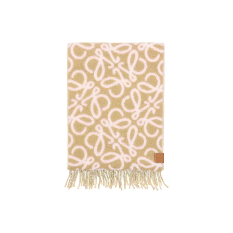LOEWE Anagram Fringed Scarf-2