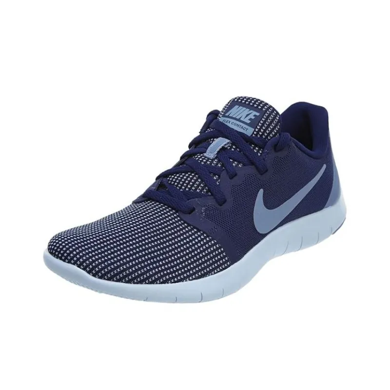 Nike Flex Contact 2 Cushioning Low-Top Casual Running Shoes Women's Blue-2