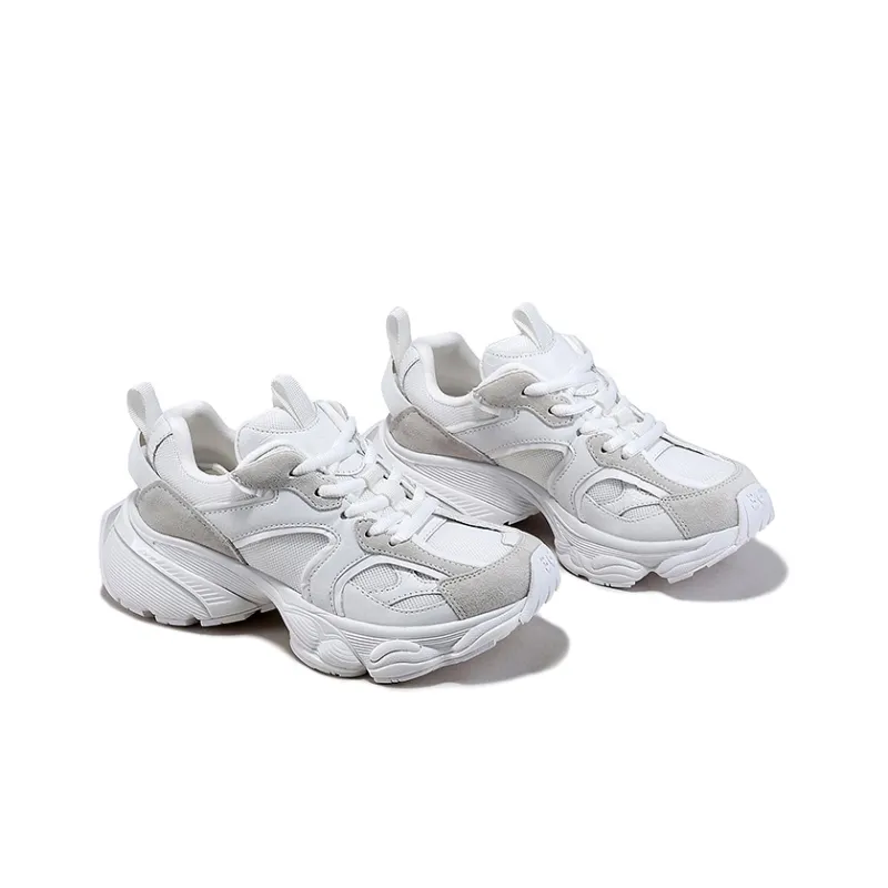 BELLALILY Anti-Slip And Wear-Resistant Height Increasing Low-Top Chunky Sneakers 4.5cm Women's-8