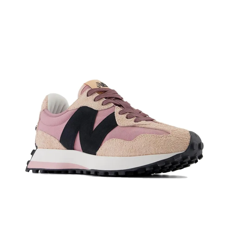 New Balance 327 White Black Pink Women's-2