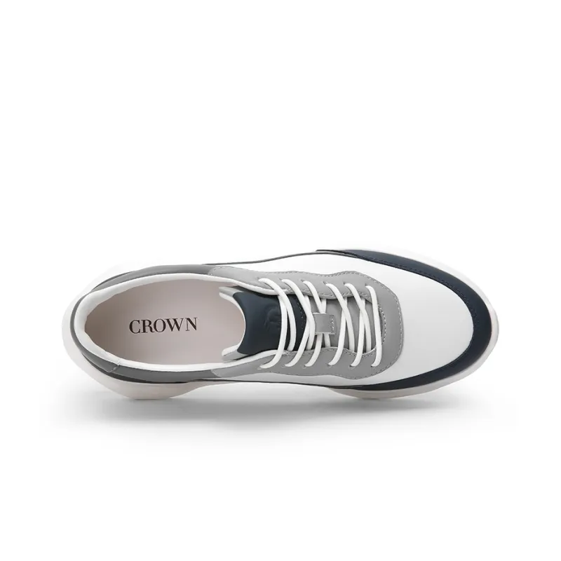 CROWN Low-Top Casual Shoes Men's One Yard Larger-2