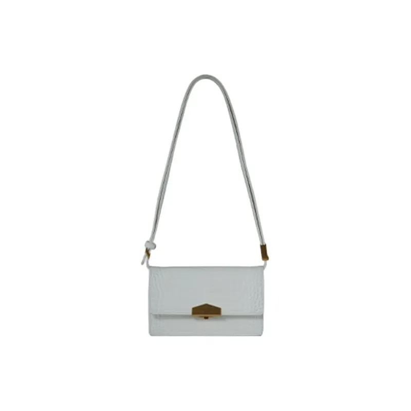 POURCHET Crocodile Pattern Cow Leather Shoulder Bag Regular Women's Multicolor-3