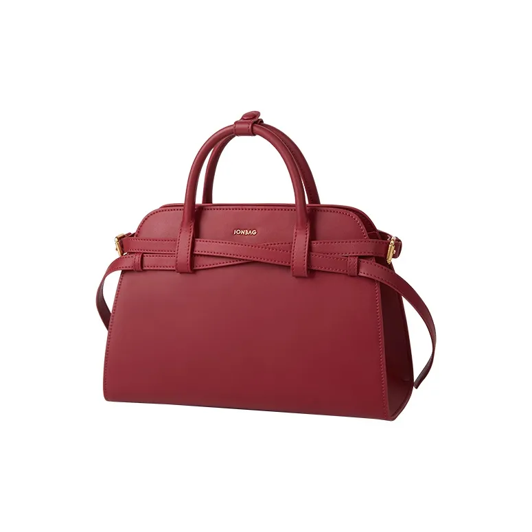 JONBAG Cow Leather Shoulder Bag, Crossbody Bag, Handbag Regular Women's Red-3