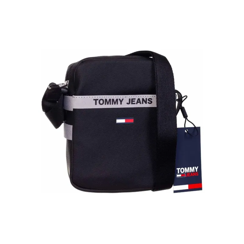 Tommy Hilfiger Artificial Leather Messenger Bag, Shoulder Bag, Crossbody Bag Unisex Black-2