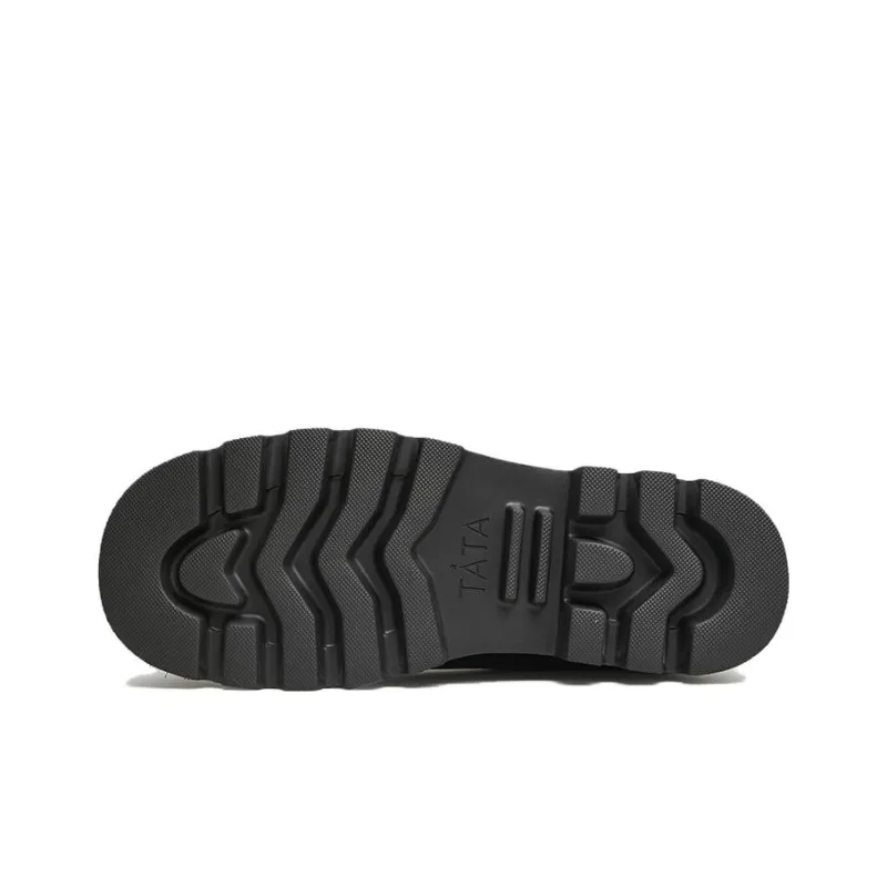 TATA Dress Shoes Men Low Top Solid Color-5