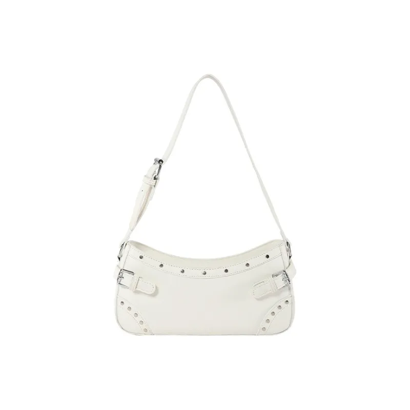 Jade En Plus PU Shoulder Bag Handbag Regular Women's Black/Ecru/Light Blue/Dark Blue-18
