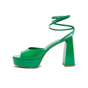 BETTINA VERMILLON Strap Sandals 11cm Women's Green