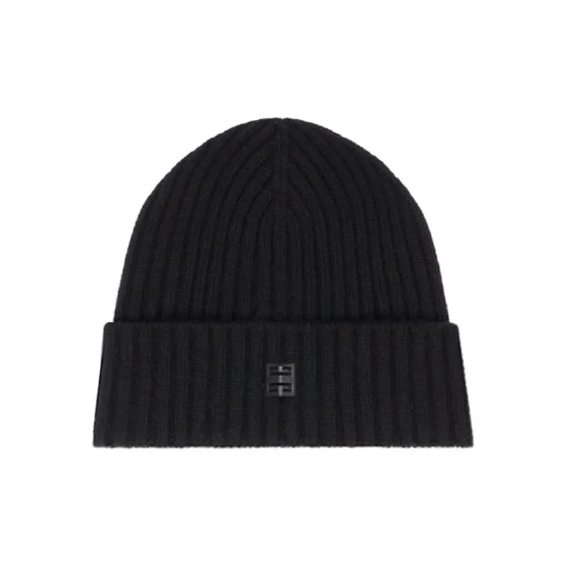 GIVENCHY Wool Cashmere Beanies Men's Black-2
