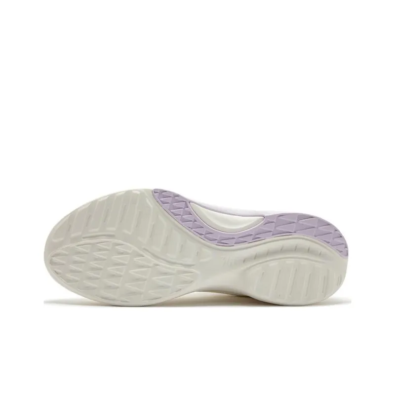 361° Sharp Tooth Cushioning, Wear Resistant Low Top Running Shoes Women's White Purple-4