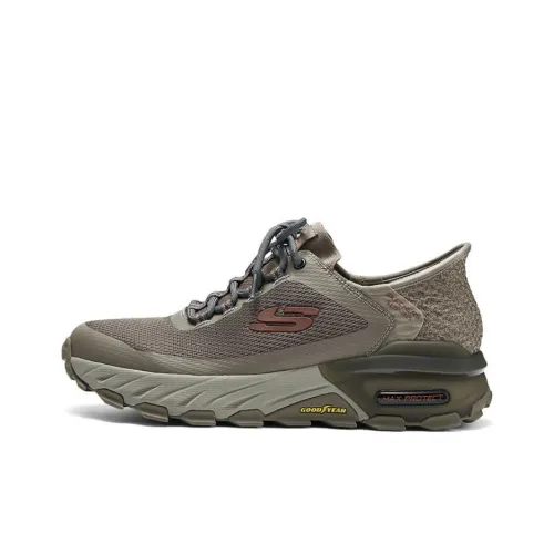 Skechers Durable Breathable Low-Top Casual Shoes Men's Green
