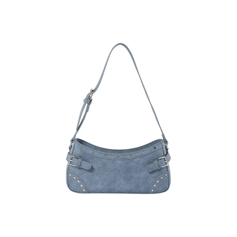 Jade En Plus PU Shoulder Bag Handbag Regular Women's Black/Ecru/Light Blue/Dark Blue-1