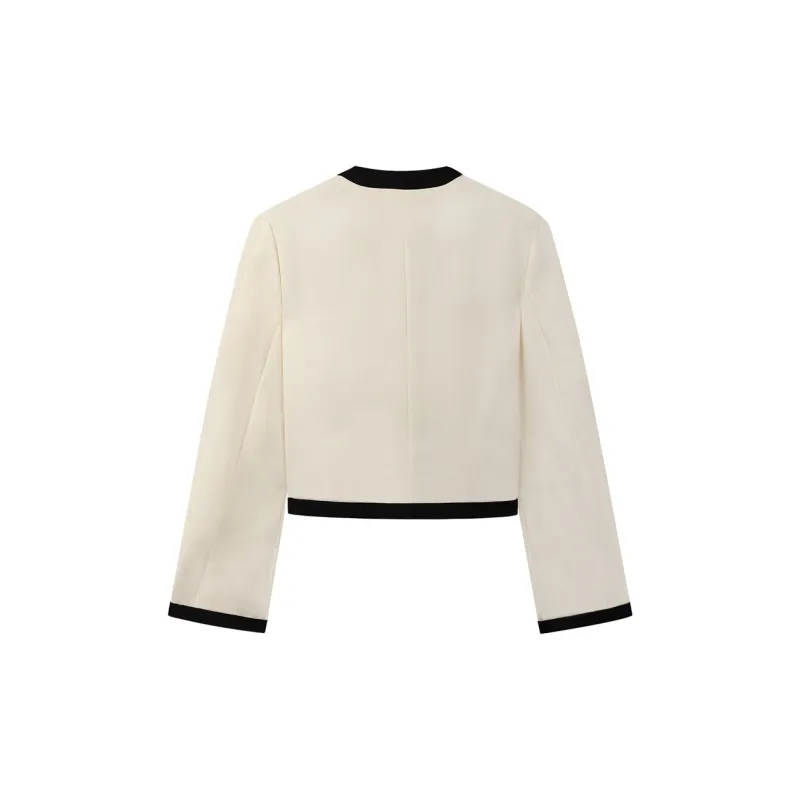 THE SEA LIFE Cropped Coat Women's Ice Cream-1