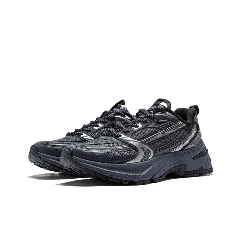 LiNing Aurora 2K V2 Cushioning Anti Slip And Wear Resistant Support Low Top Casual Shoes Women's Black Gray-3