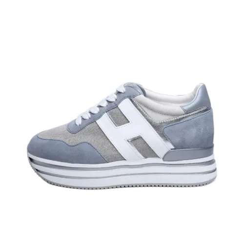 HOGAN H483 Leather Platform Sneakers