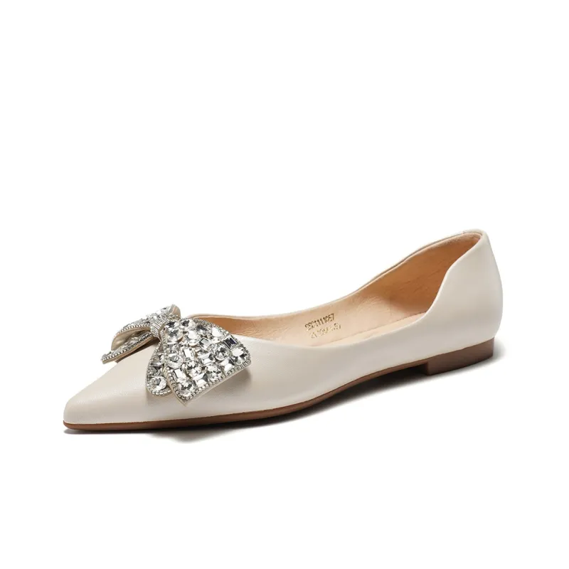 ST&SAT Sparkling Rhinestone Butterfly Fashion Casual Shoes 1.3cm Women's-5