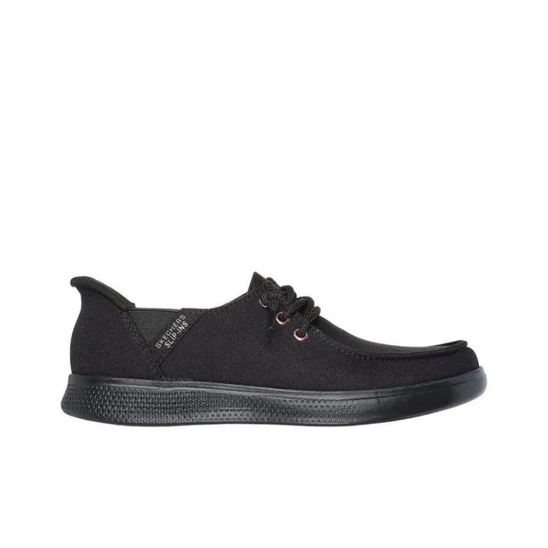 Skechers Cushioned Slip Resistant Breathable Low Top Casual Shoes Women's Black-2