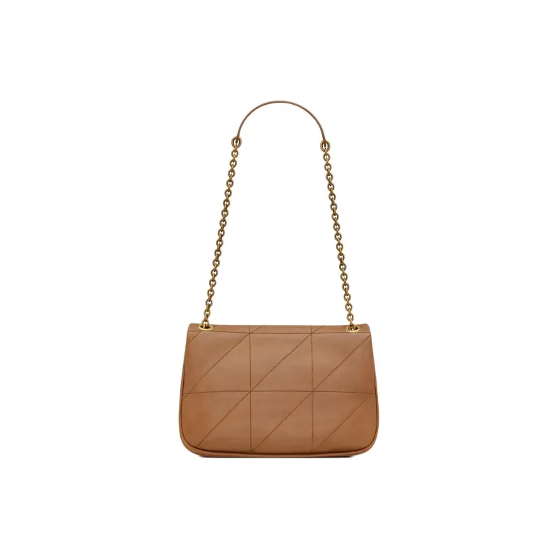 SAINT LAURENT Jamie Sheepskin Portable Crossbody Bag, Shoulder Bag Women's Light Fox Color-3