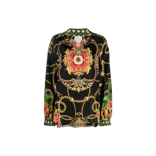 CAMILLA My Sweet Devotion-print Silk Blouse