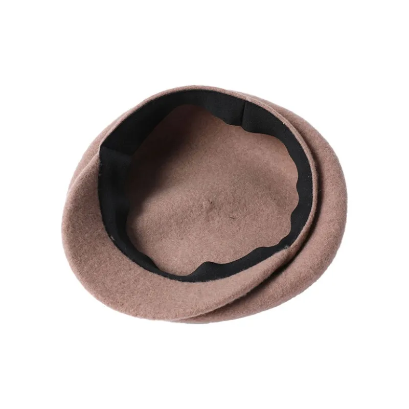 LE TISSERAND 100% Sheep Wool Berets Women's-2