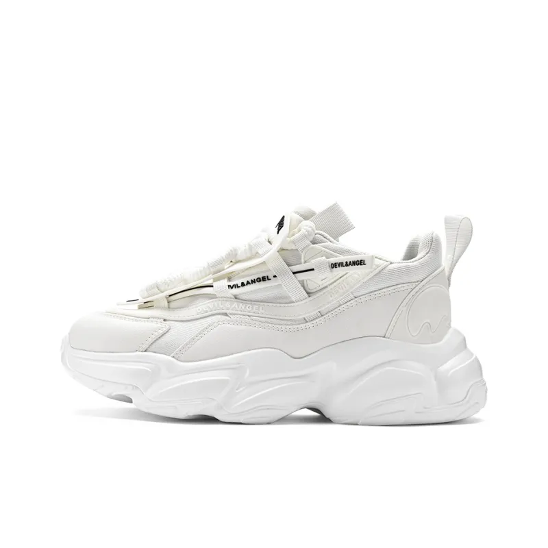 DEVIL AND ANGEL Slip-Resistant Height Increasing Low-Top Chunky Sneakers Unisex-6