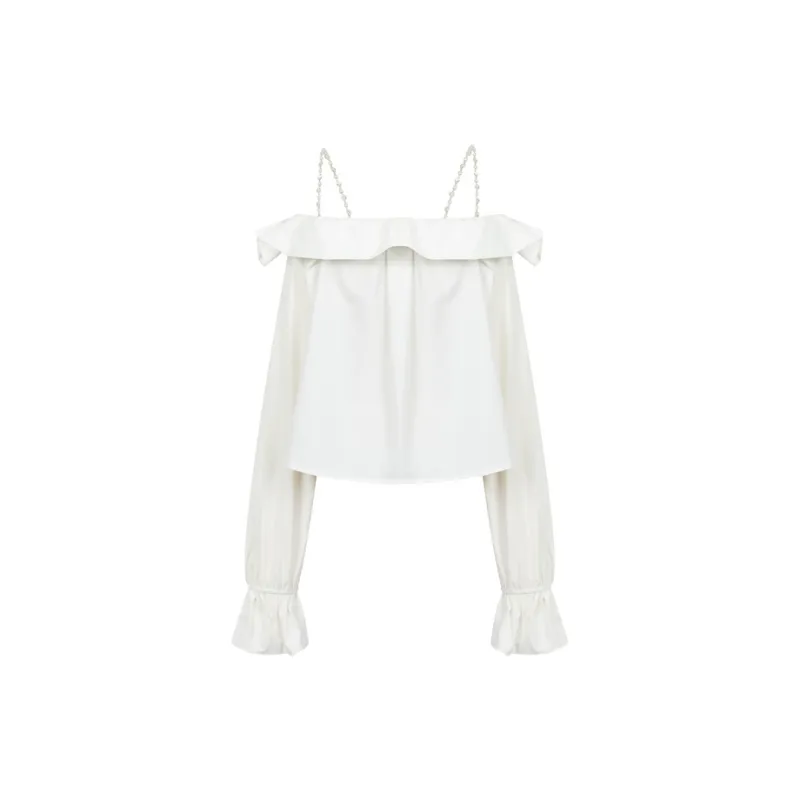 Three Quarters Shirt Women's White-1